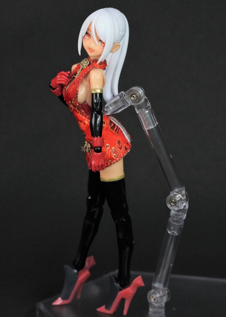 メガミデバイス バレットナイツ用髪パーツ(白/ピンク)