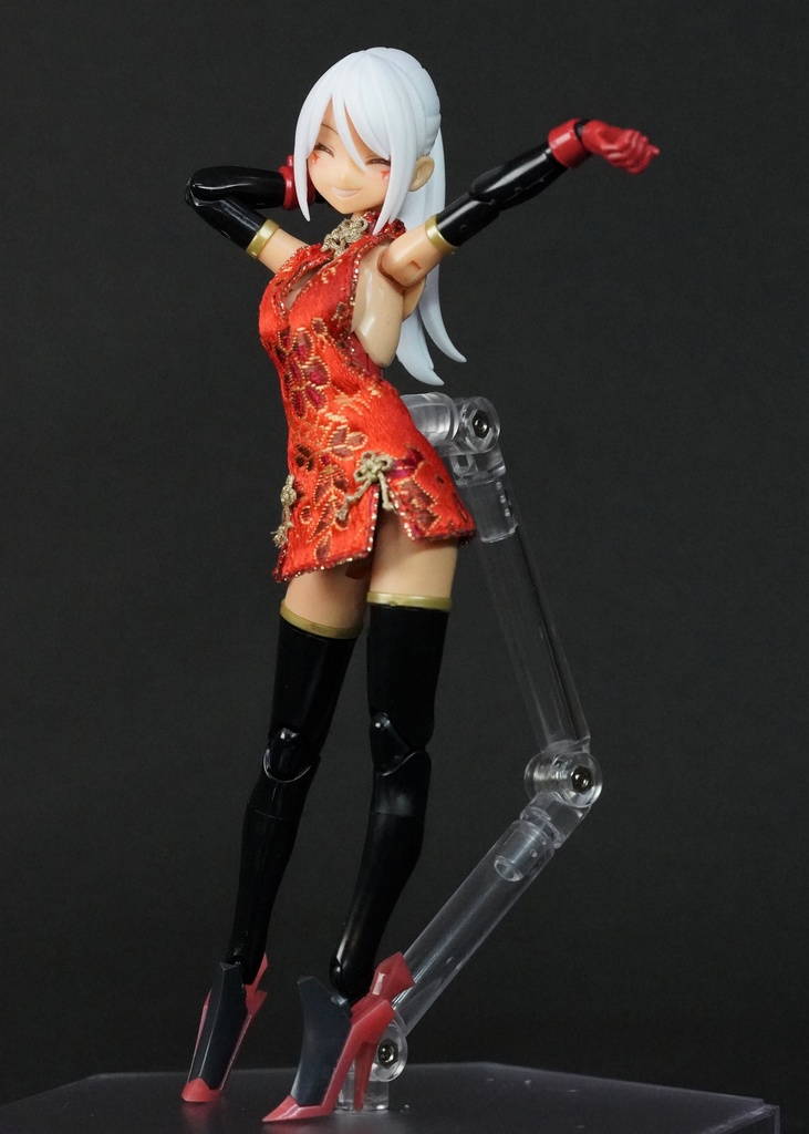 メガミデバイス バレットナイツ用髪パーツ(白/ピンク)