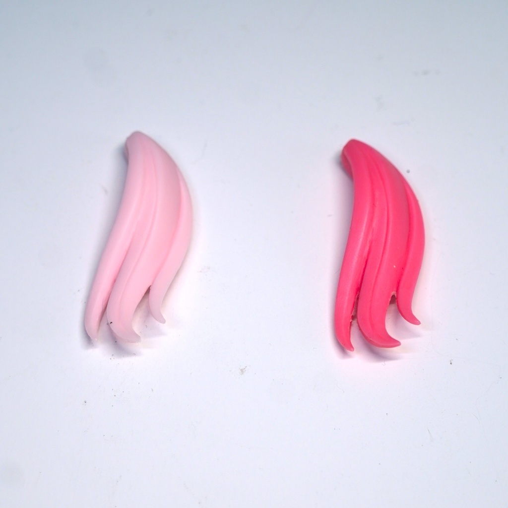 メガミデバイス バレットナイツ用髪パーツ(白/ピンク)