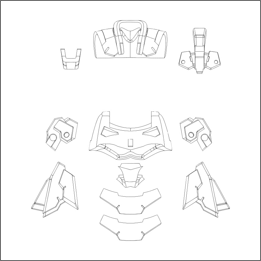 アサルトドレス 赤/紫/オレンジ/緑