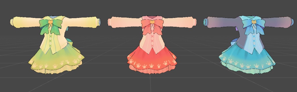 プティシラちゃん向け衣装