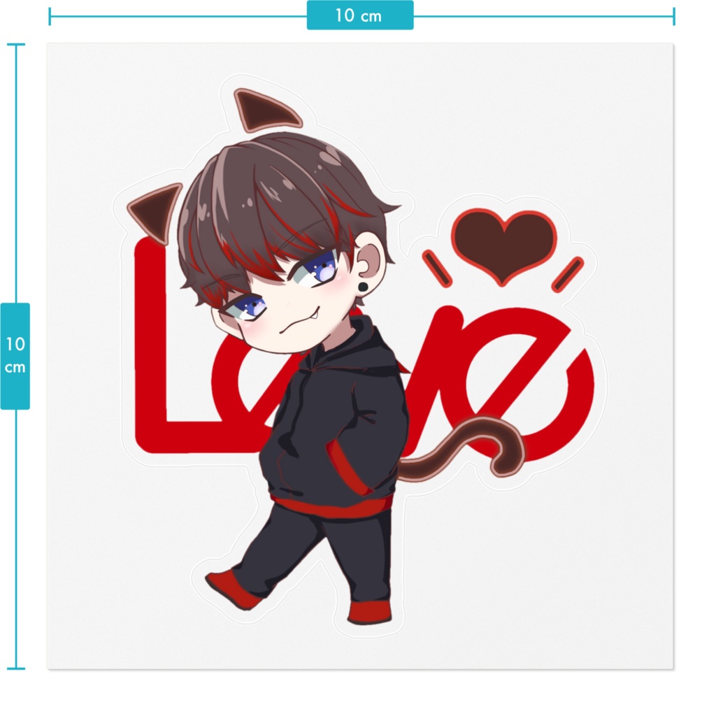 オリキャラステッカー(クリア)