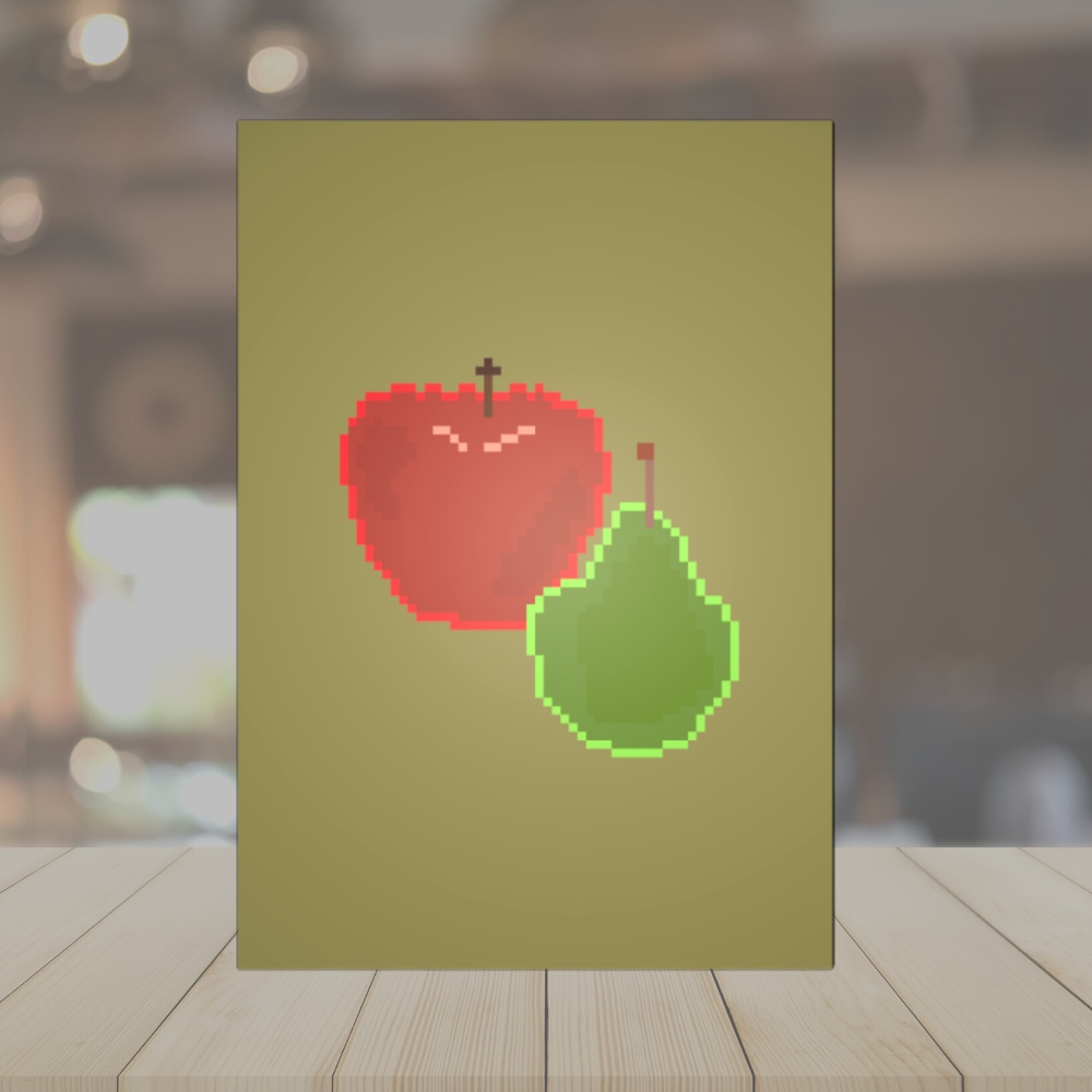 【VRChat想定】果物の絵 4点セット