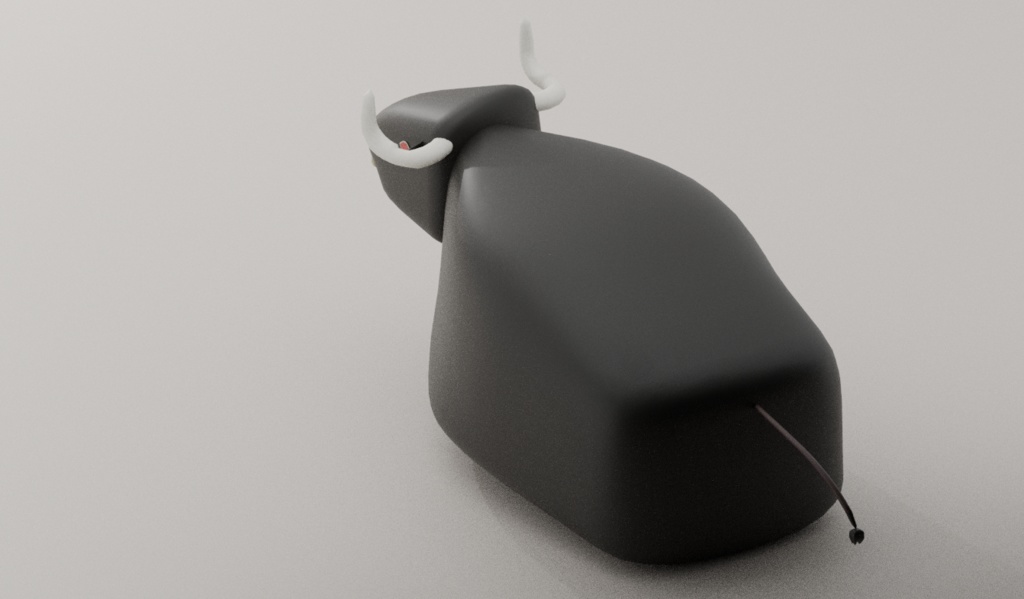 【無料】大きな黒い牛