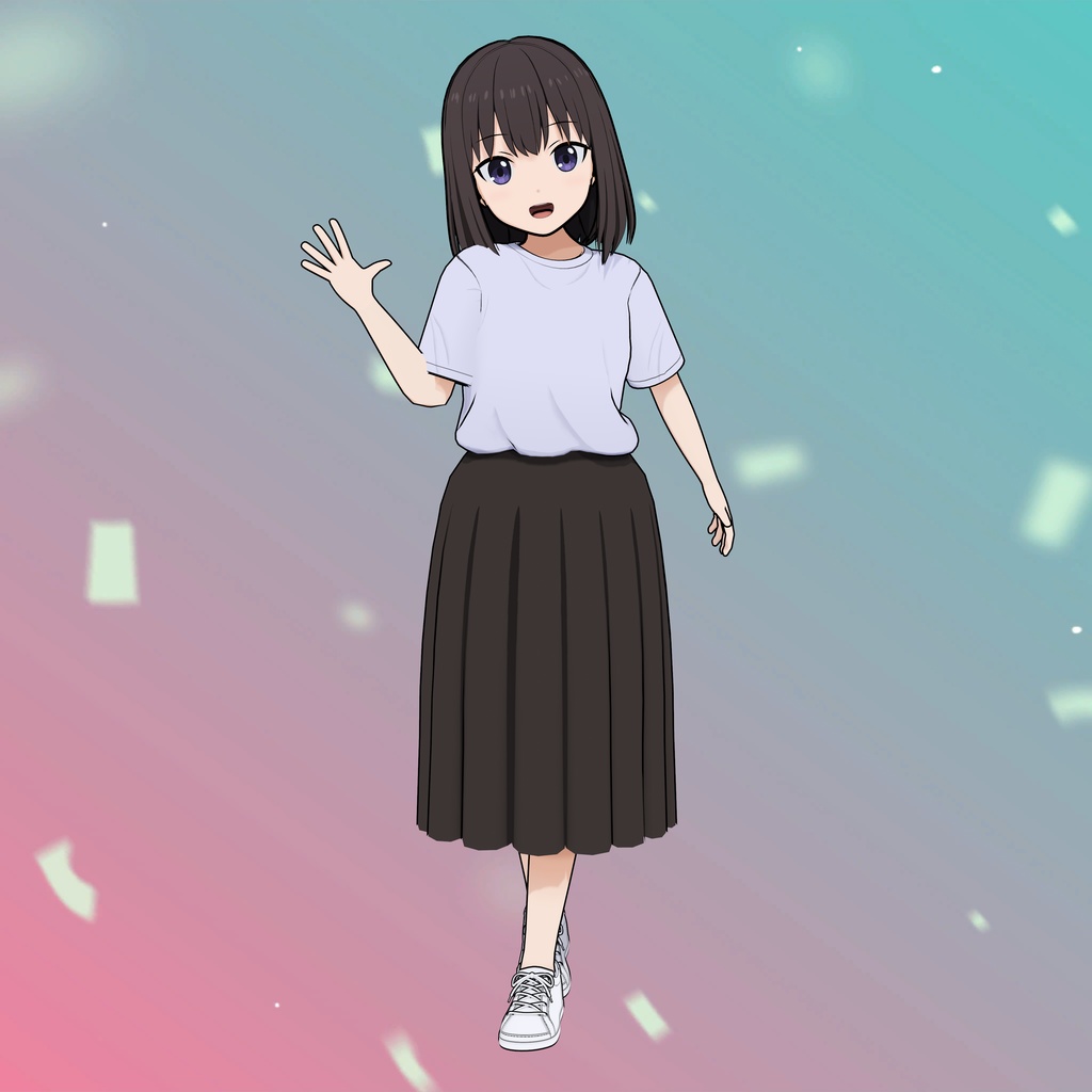 VRMモデル　オリジナルキャラクター