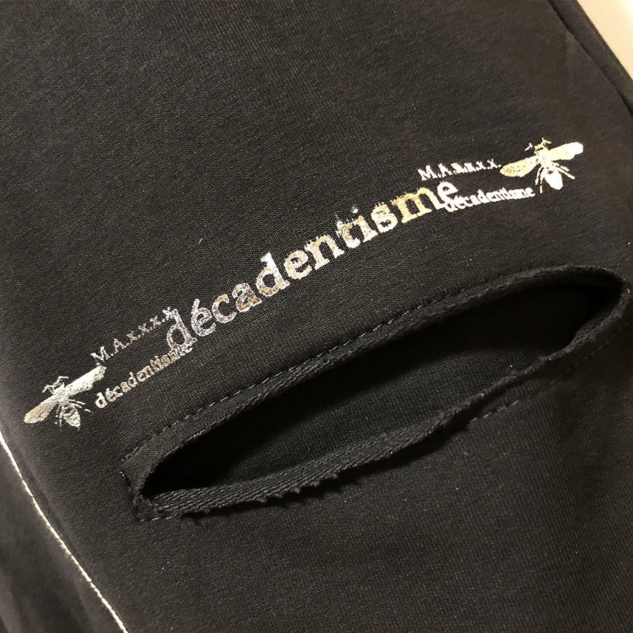 ヤモリ ワンショルダーサルエルオールインワン【銀箔押し】