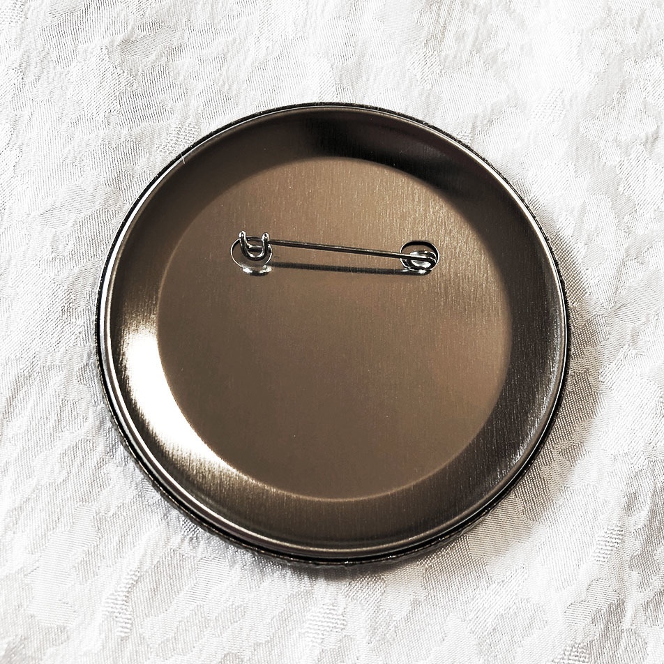 黒と白と金のしゃれこうべ*缶バッジ