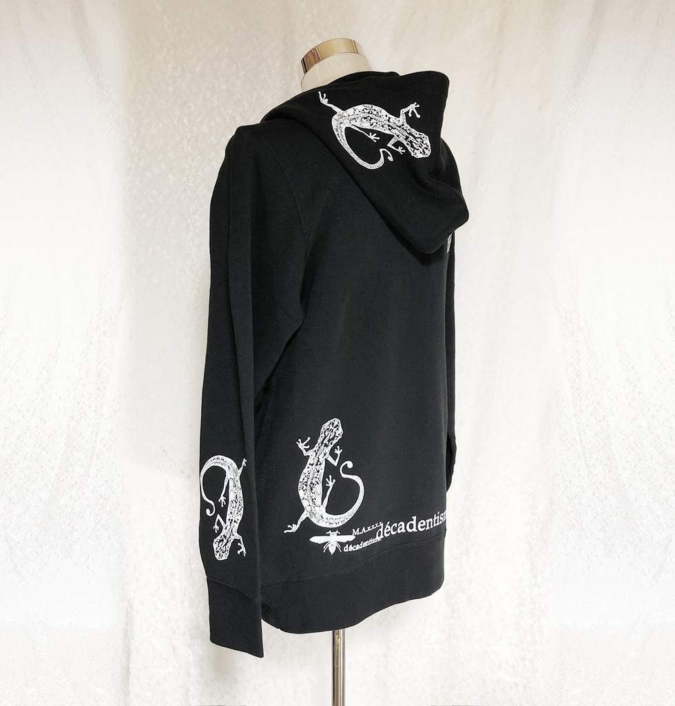 『ヤモリ』ダブルZIPパーカー