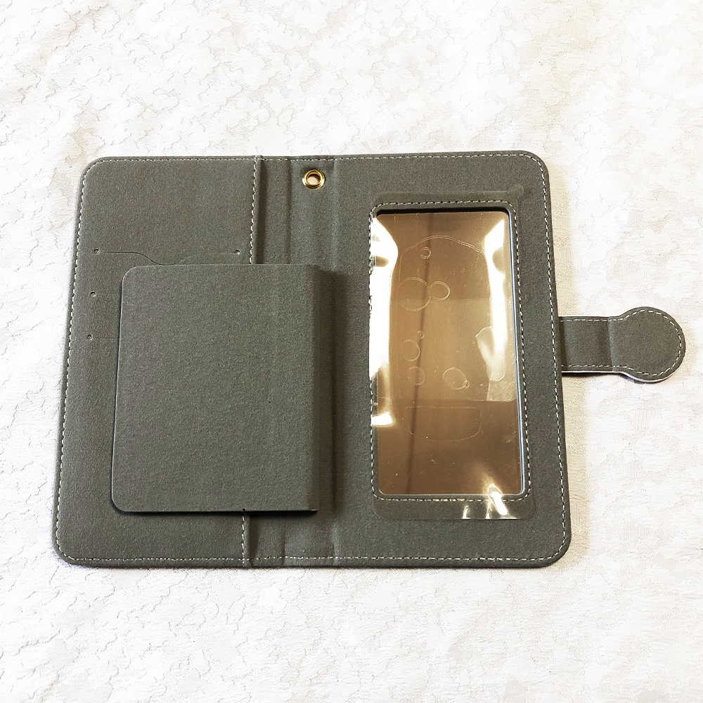 ヤモリの手帳型スマホケース【ボルドー・L】