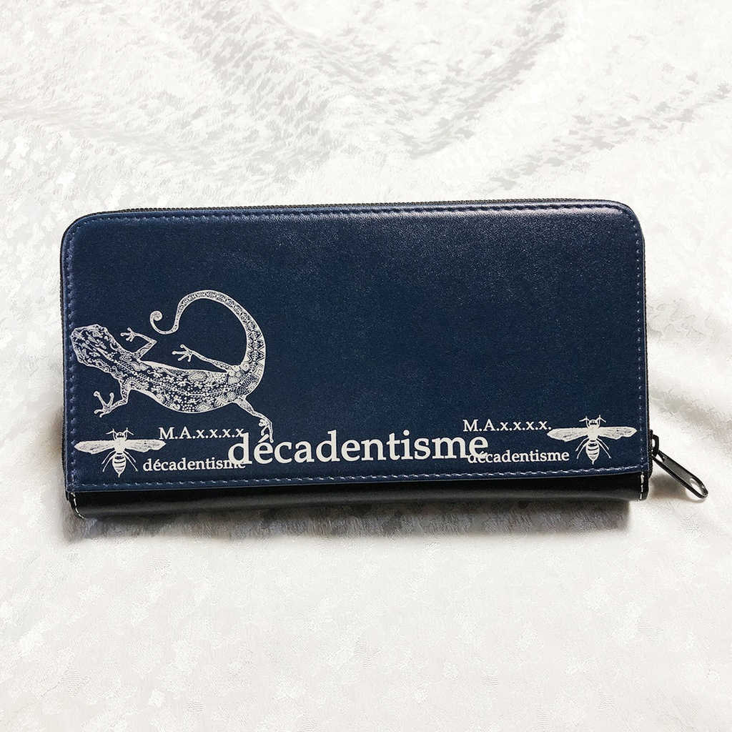 ヤモリのラウンドファスナー長財布