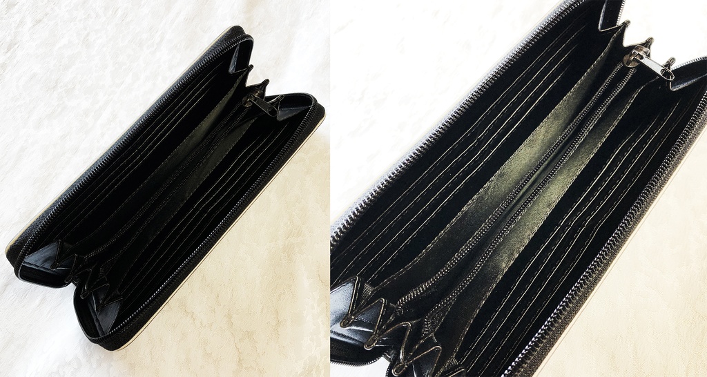 ヤモリのラウンドファスナー長財布