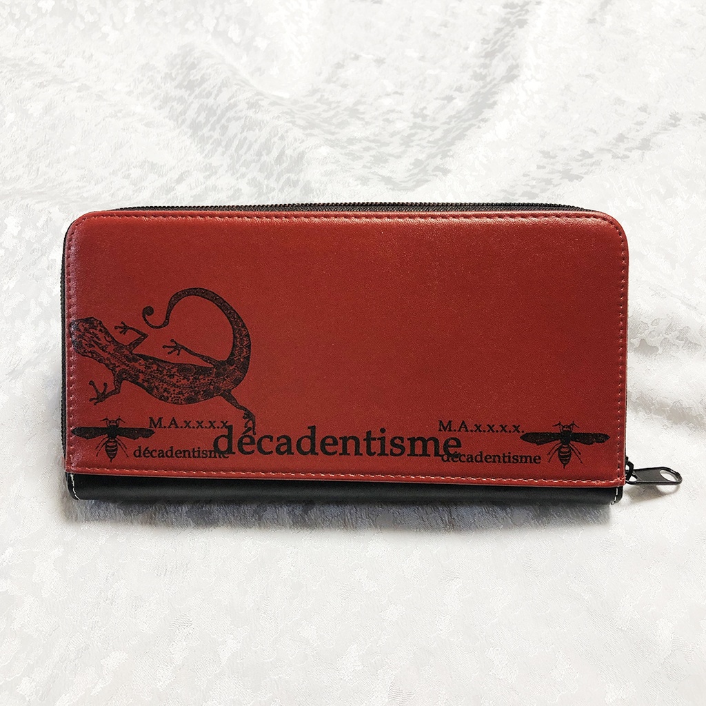 ヤモリのラウンドファスナー長財布