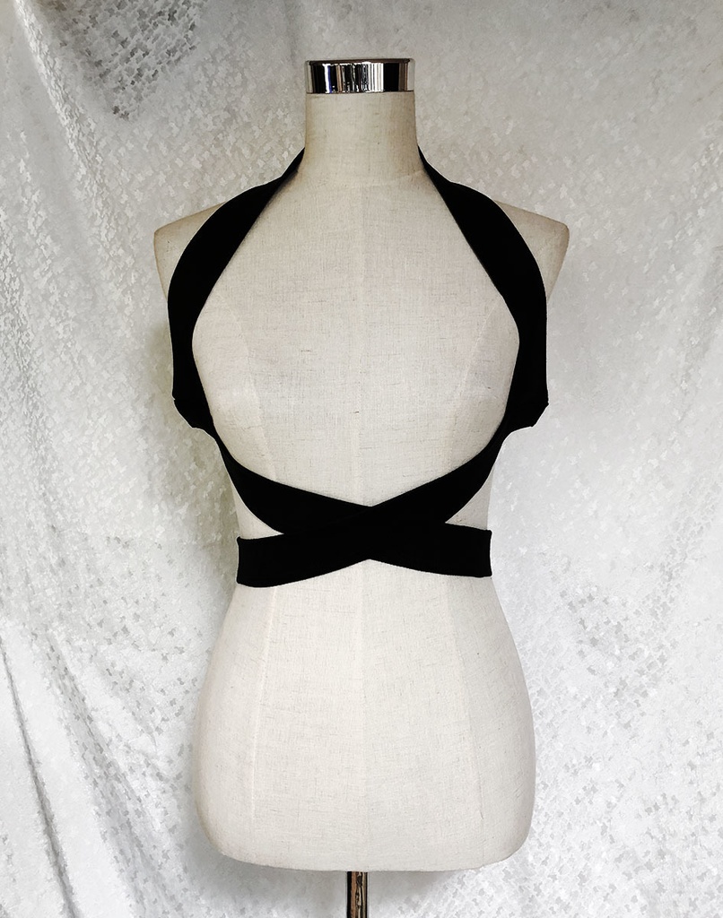 ヤモリ×シフォンジャガードのRibbonロングブラウス