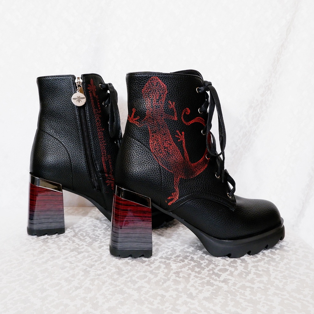 REDヤモリのショートブーツ