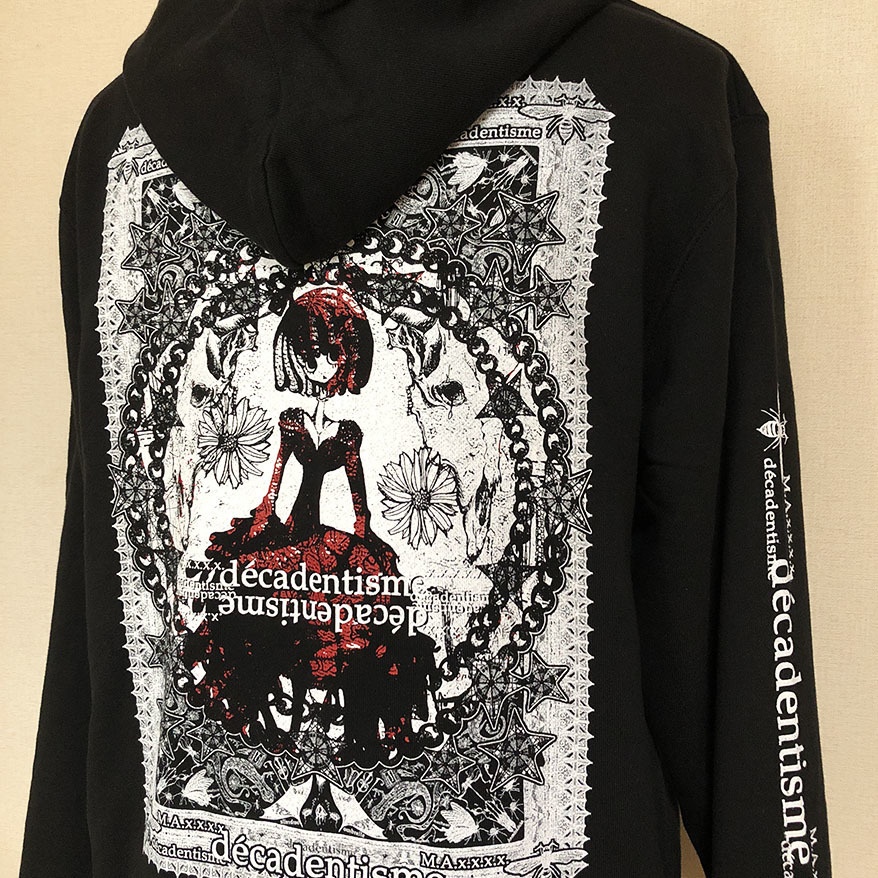 espiéglerie-いたずら-ダブルZIPパーカー ブラック