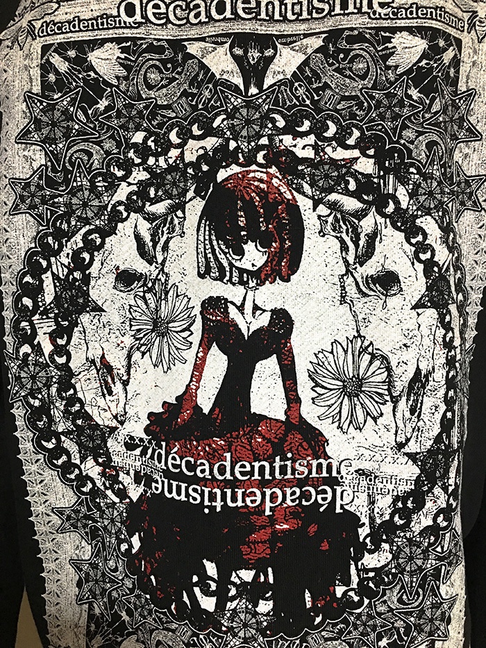 espiéglerie-いたずら-ダブルZIPパーカー ブラック