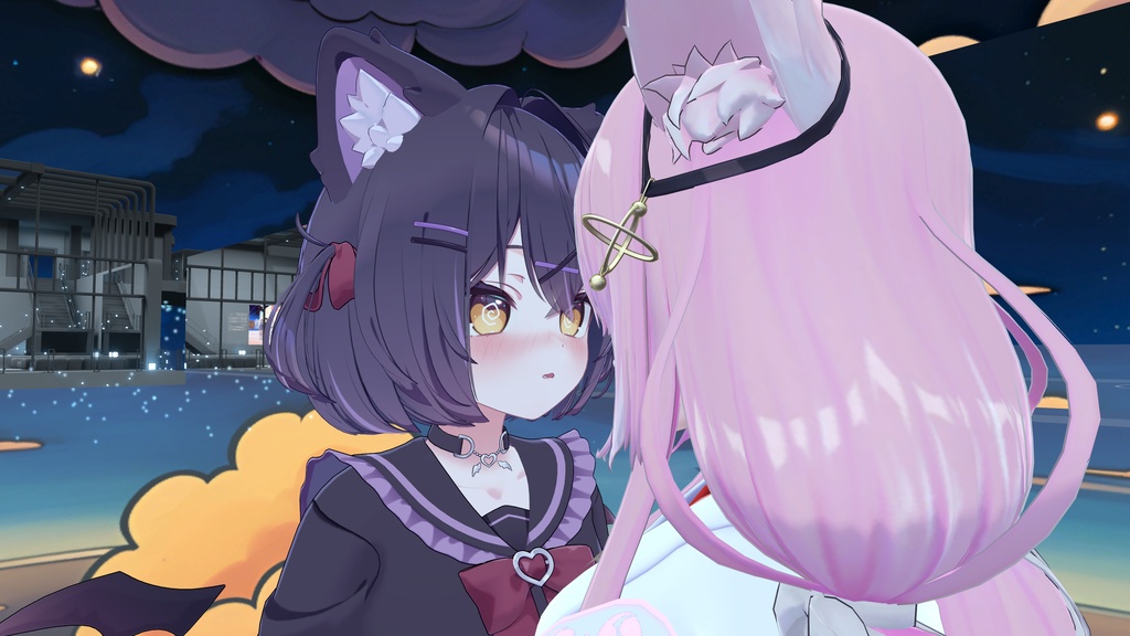 【Chocolat】【MA対応】《Multi-Emotion Kiss Animation System》- VRChat用 3種類の感情の三段キス表情アニメーション機能