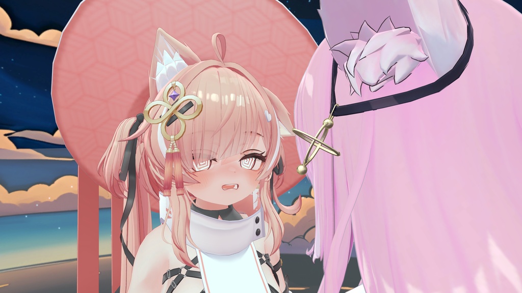 【ICHIGO】【MA対応】《Multi-Emotion Kiss Animation System》- VRChat用 3種類の感情の三段キス表情アニメーション機能