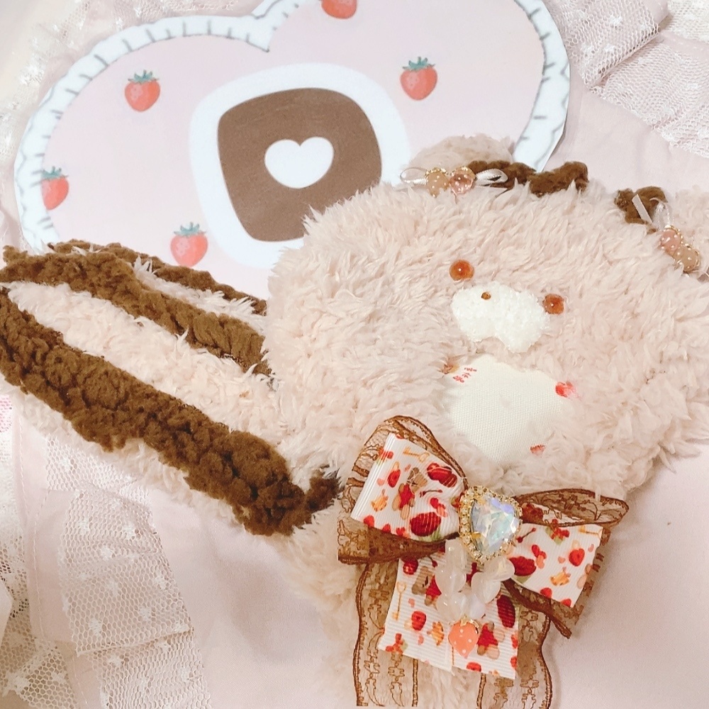 【16cm】いちごリスさんの着ぐるみ