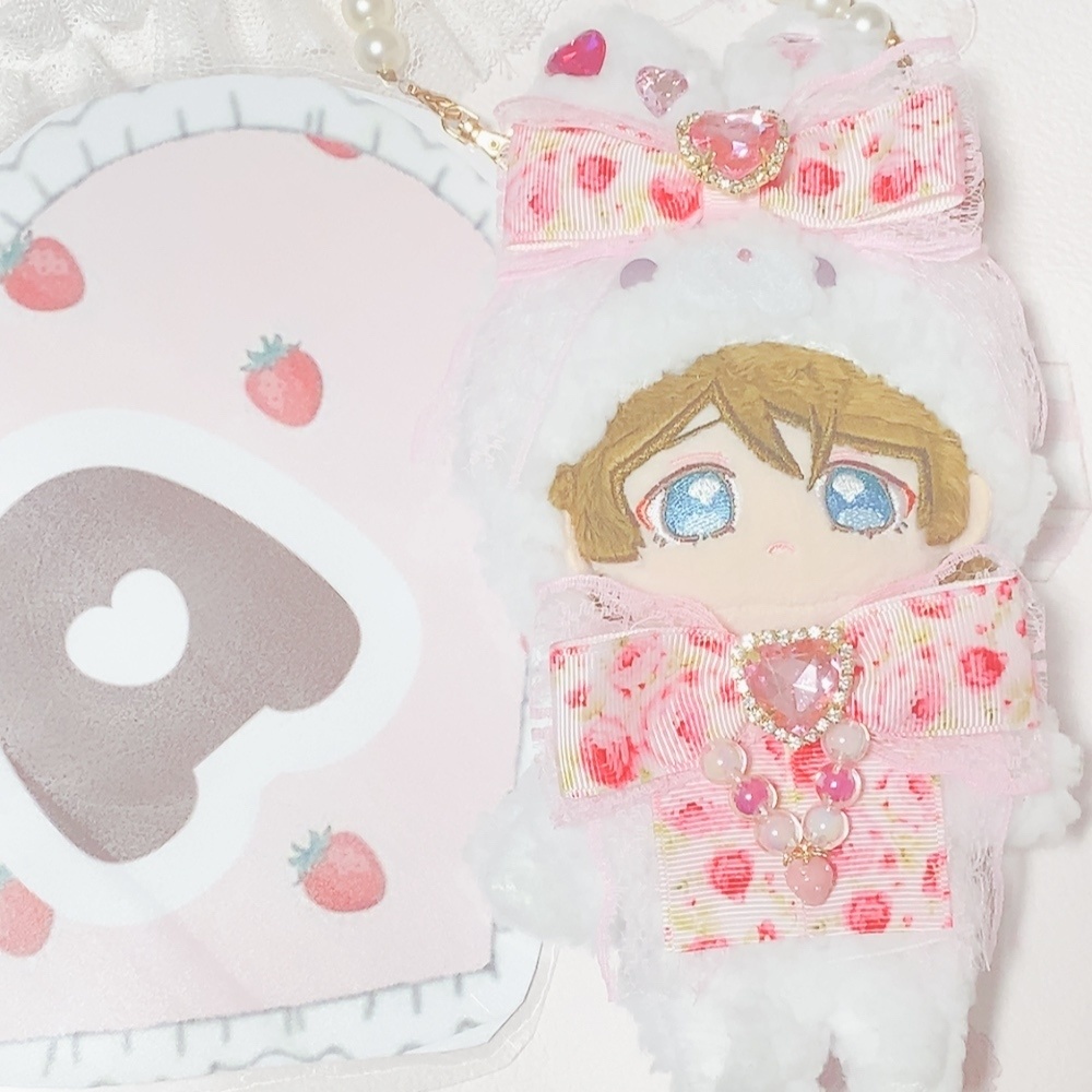 14cm チャーム付きうさぎさん