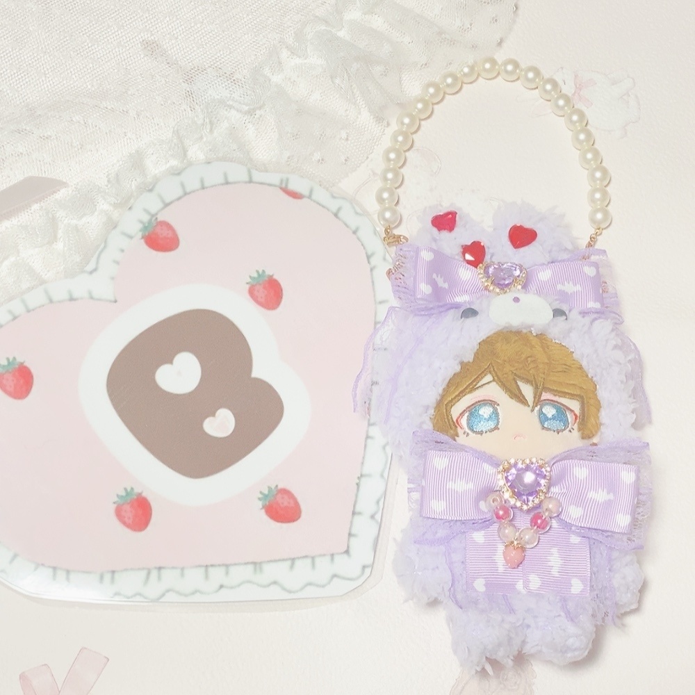 14cm チャーム付きうさぎさん