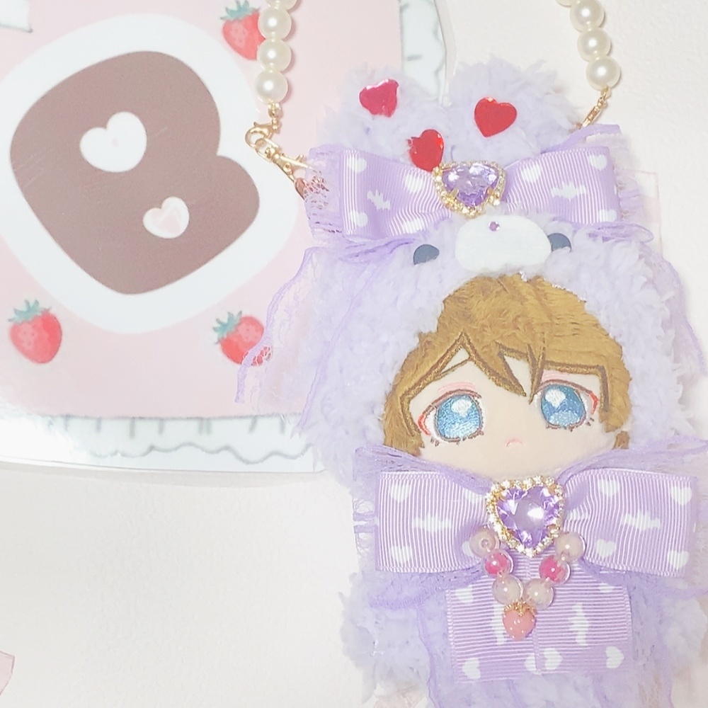 14cm チャーム付きうさぎさん