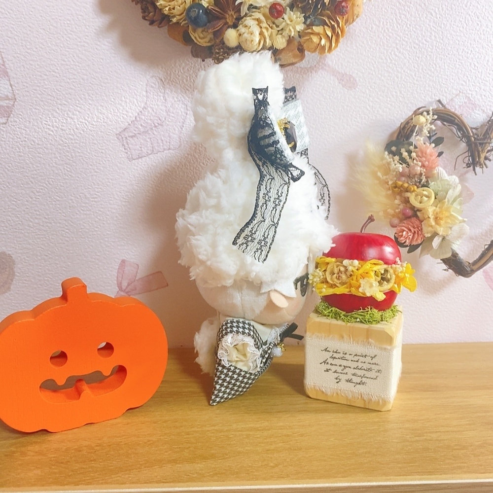 うさぎさんサロペット&モコモコ帽子