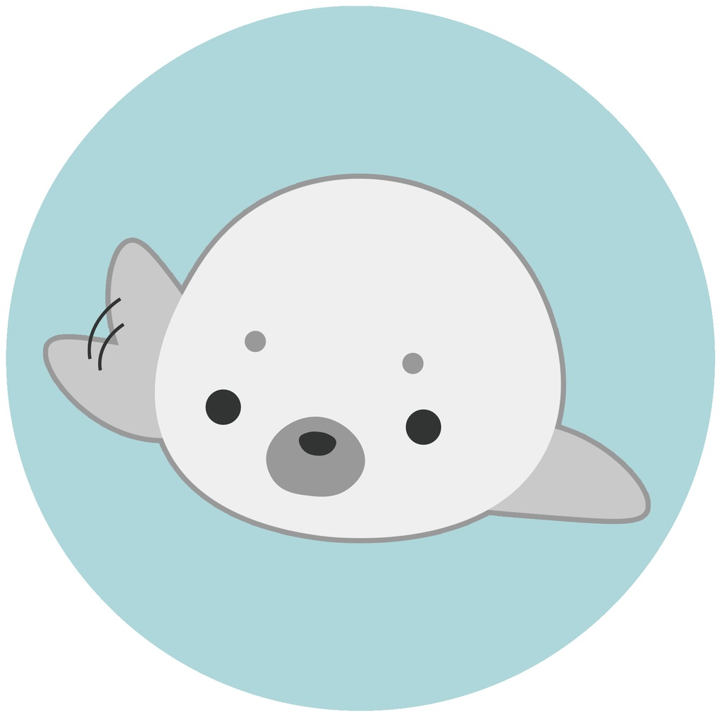 まるるのデザインガーデン アザラシ モチちゃん エコバッグ