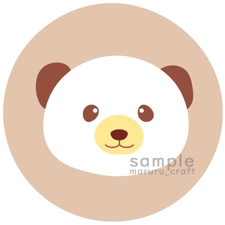 まるるのデザインガーデン くま クロくん 缶バッジ