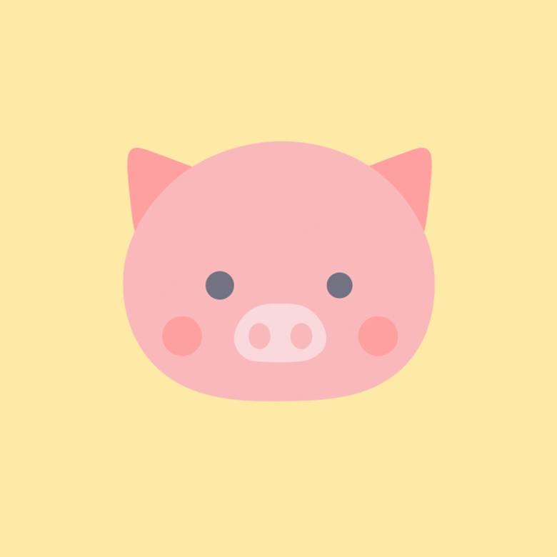 まるる家族 ぶたのブーくん レディースTシャツ