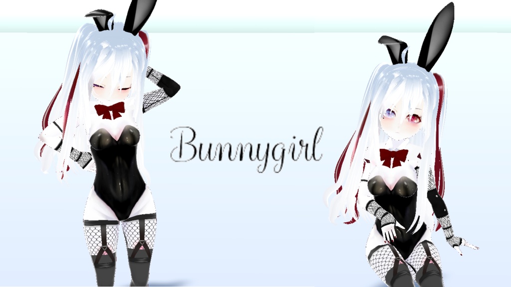 sexy bunnygirl costume, shiny