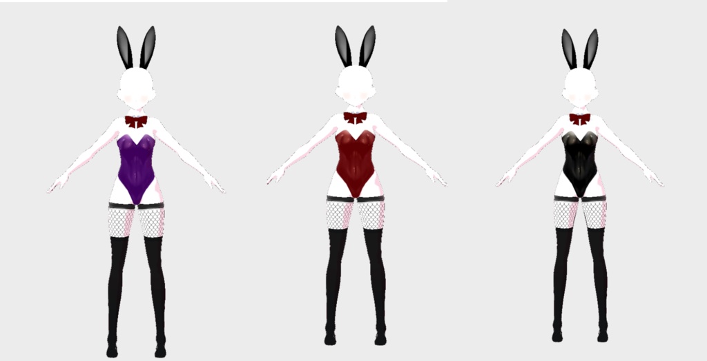 sexy bunnygirl costume, shiny