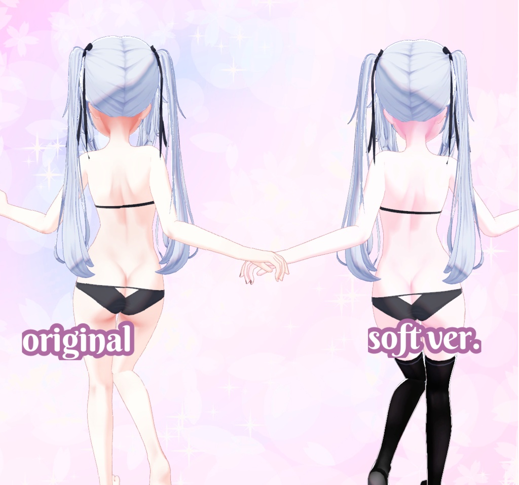 「Sapphy 」make up/ texture pack」Soft 「サフィー」のテクスチャパック