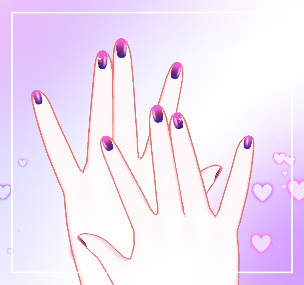 ♥「Sapphy 」make up/Nail/eye texture pack Burning Love」のテクスチ【サフィ】♥
