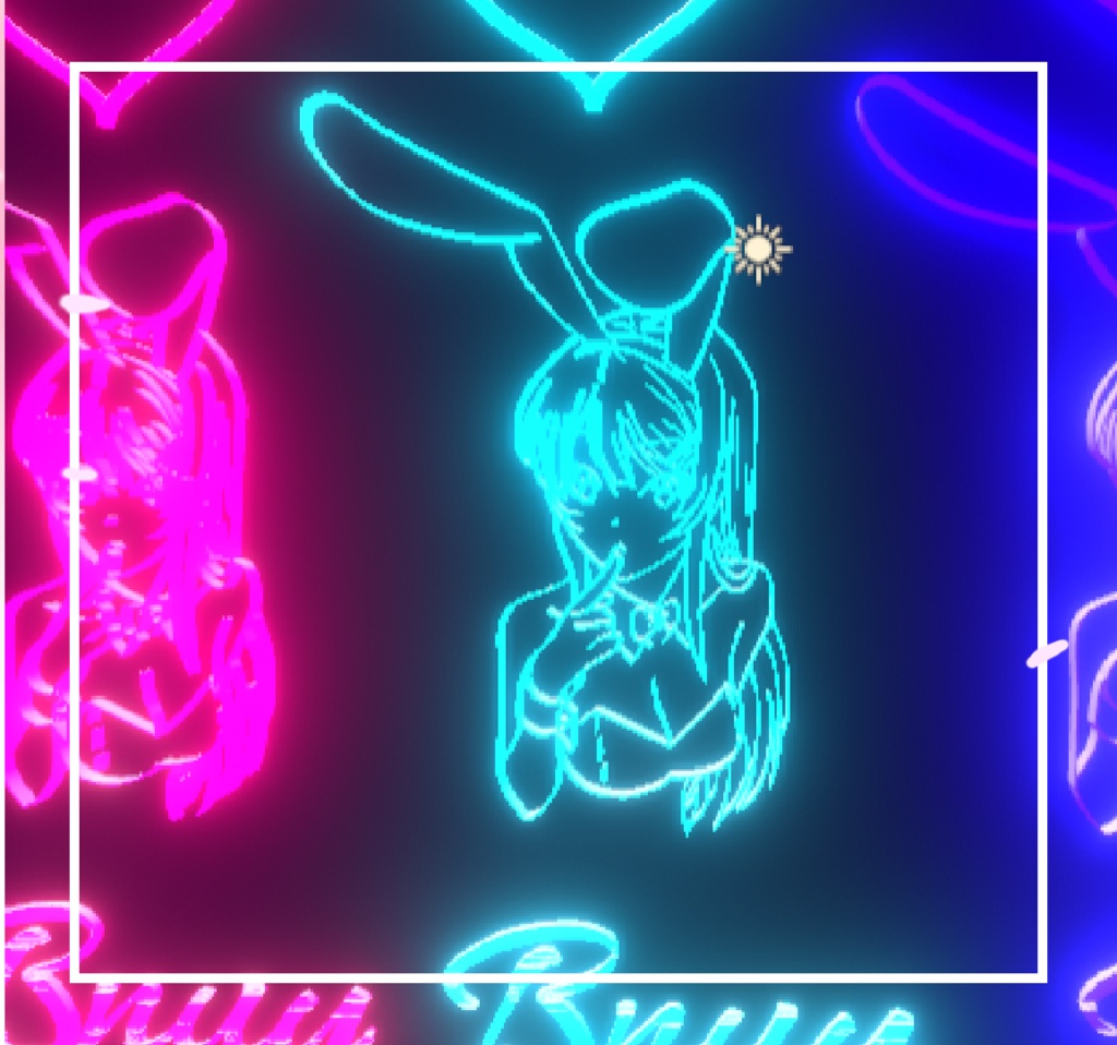 ♥Bunny Girl Neon Sign Pack ネオンサイン ledネオンライト 「bunny girl senpai」♥