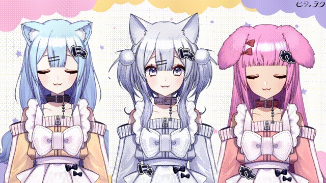 【汎用カスタムモデル】わんにゃんジャージメイドちゃん【VTS】