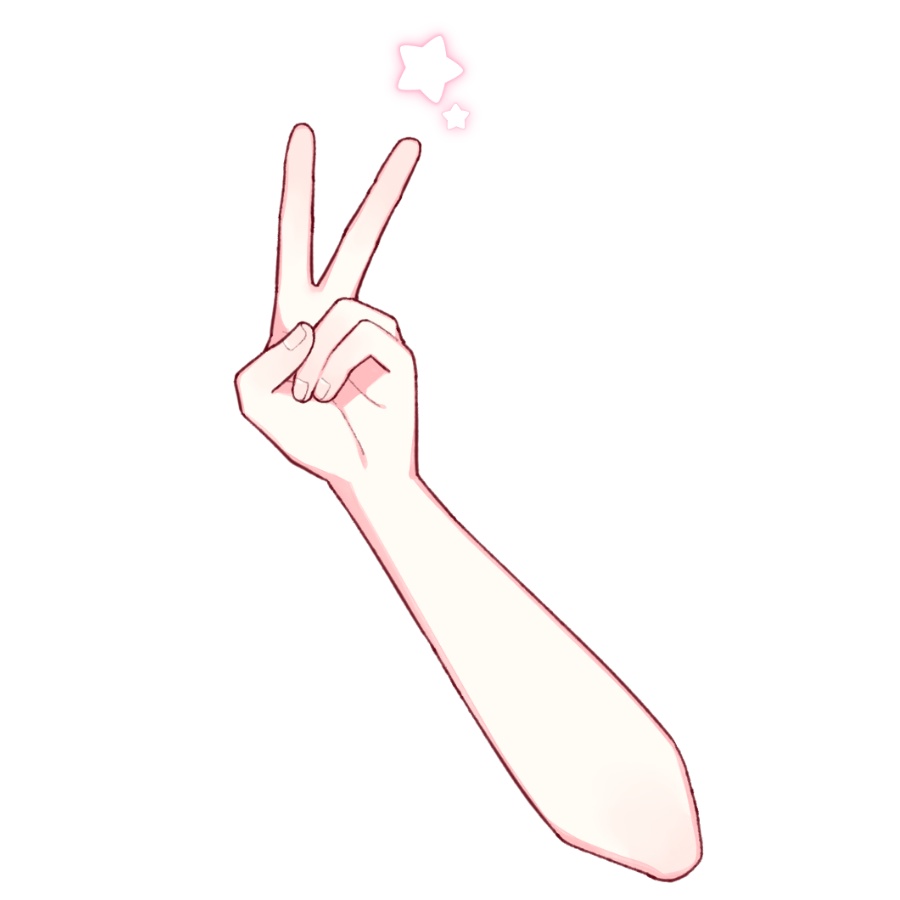 【無料版あり】キラッ☆ハンド素材配布