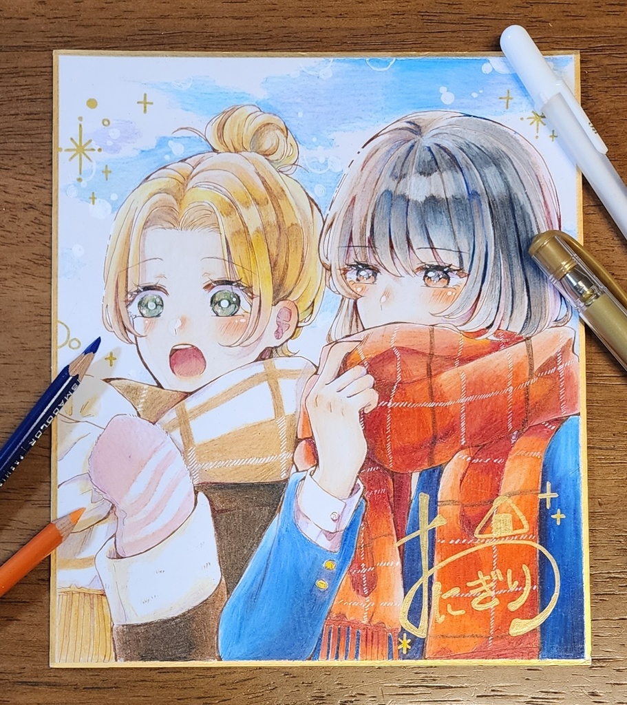 【直筆中色紙】創作百合⛄️❄️✨