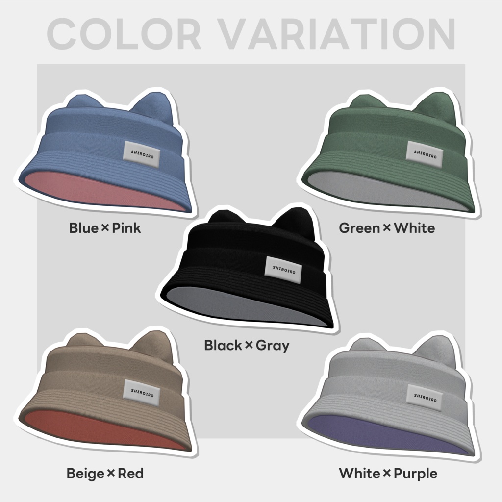 みみつきバケットハット Cat Backet Hat