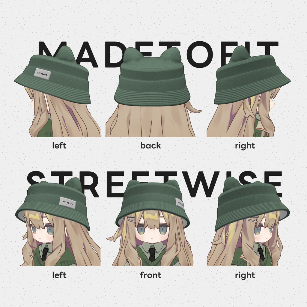 みみつきバケットハット Cat Backet Hat