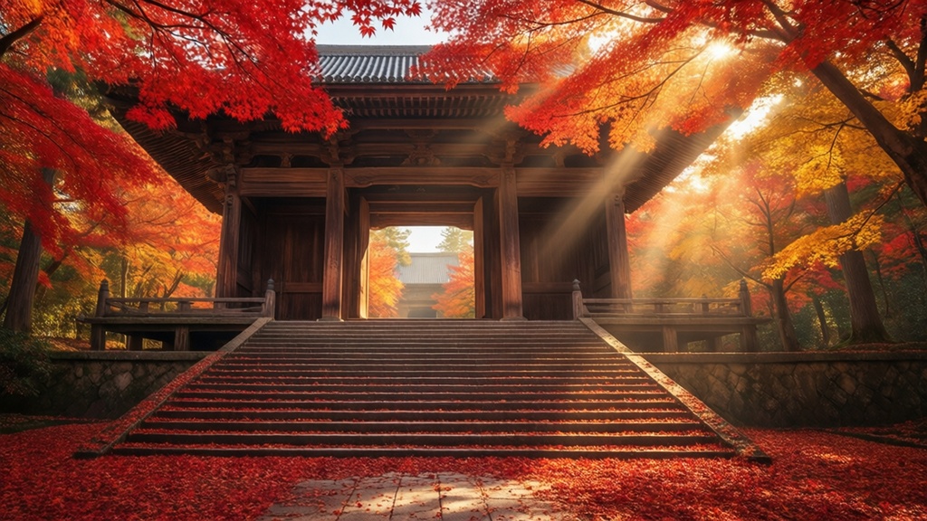 【無料あり】秋の古都・紅葉と寺社巡りミニパック Vol.02|紅葉と名刹編|TRPG背景素材|ROOM ZIP対応