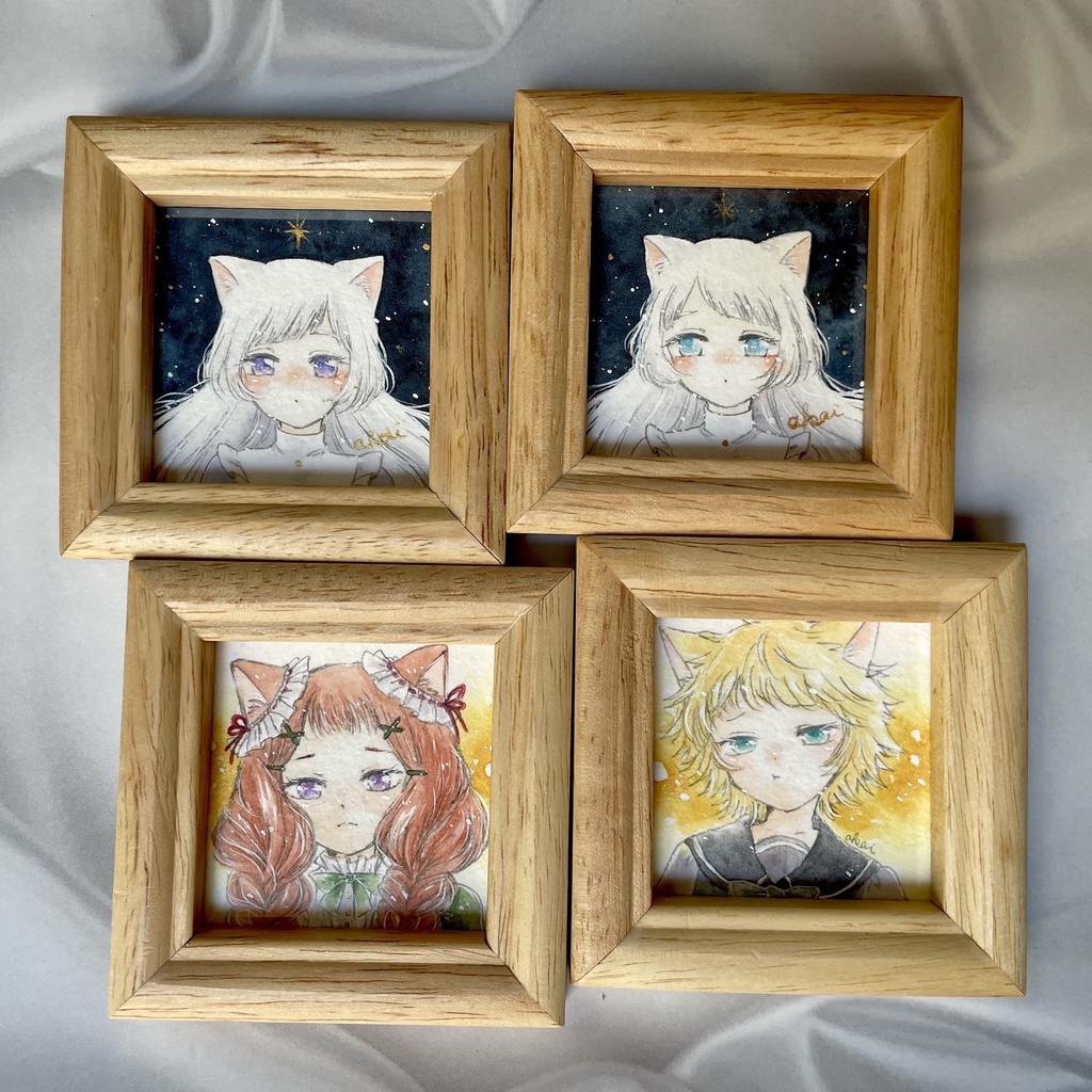 星と夜のミニ原画