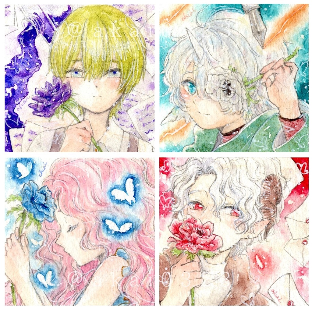 アネモネのミニ原画