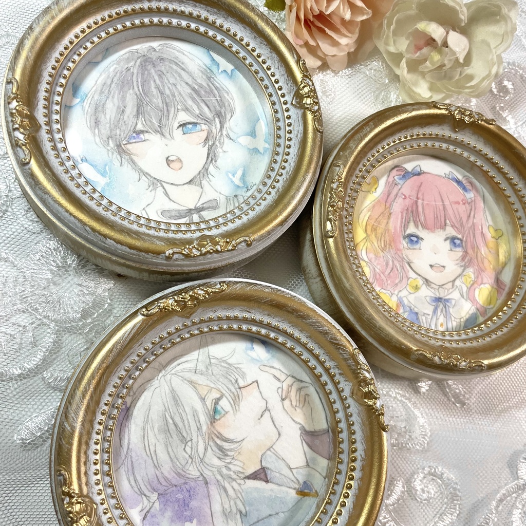 ミニ丸額ドローイング