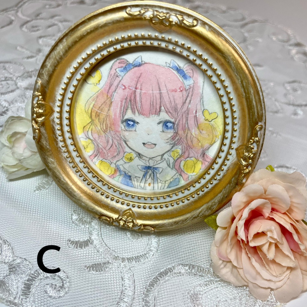 ミニ丸額ドローイング