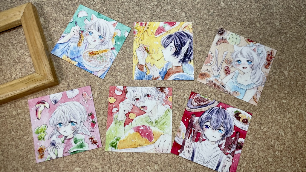 ごはんの複製ミニ原画