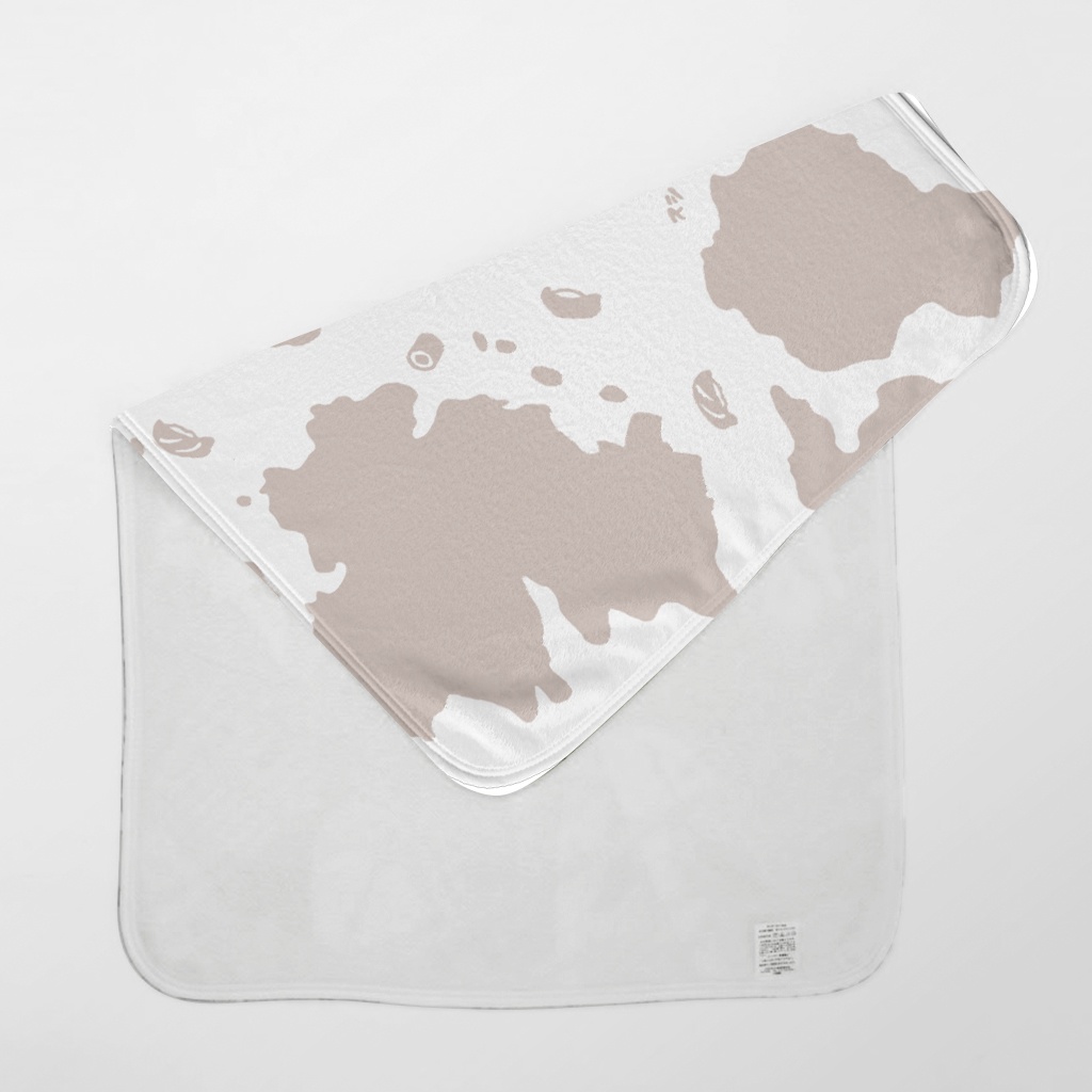 S-USHI ウスシ 鮨の牛柄|グレイベージュ|ブランケット SUSHI CowPattern | Gray Beige | Blanket