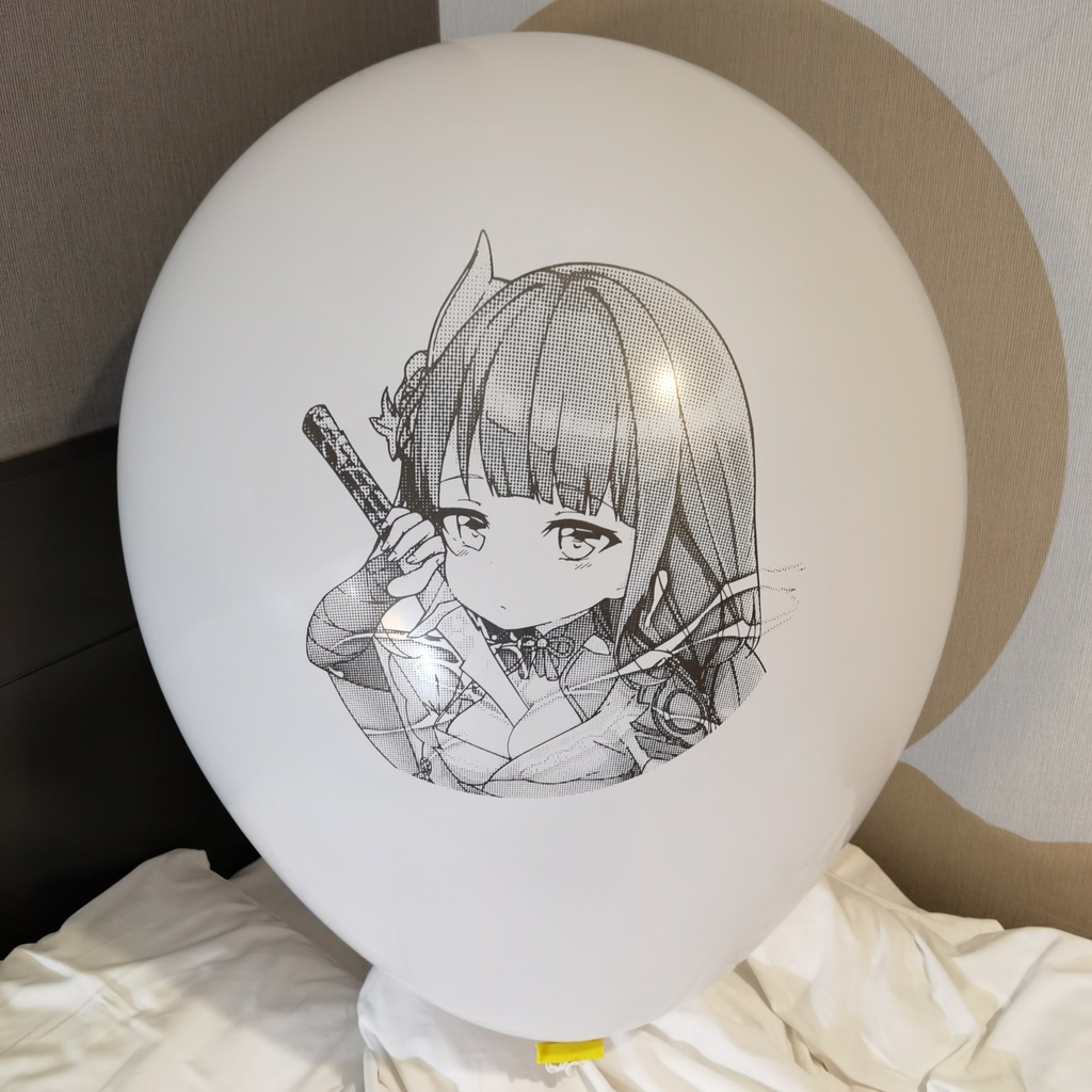 【Price Down!!】雷電ちゃん風船 36インチ パドル(オーバル)型 Raiden chan balloon 36inch Paddle(oval) type
