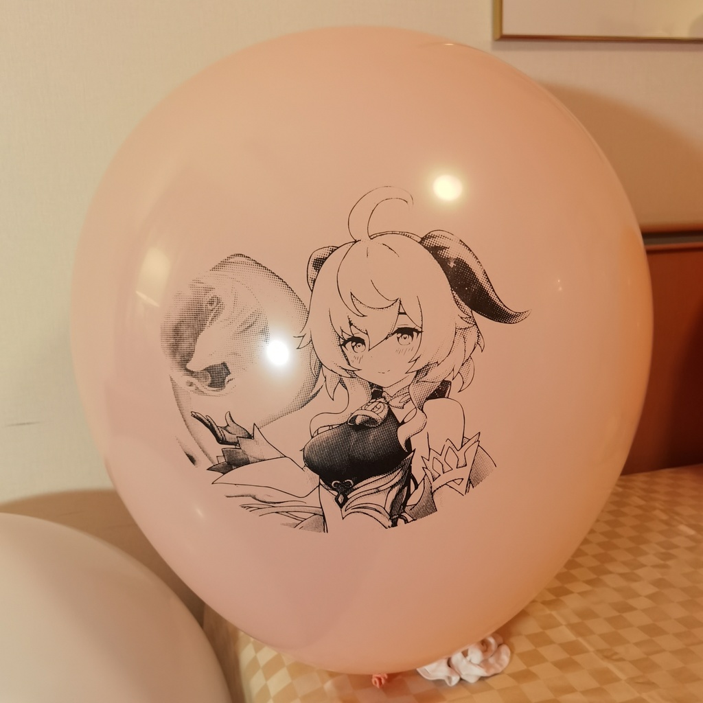 【Price down!!】甘雨ちゃん風船 36inch パドル(オーバル)型 Ganyu balloon Paddle(oval) type