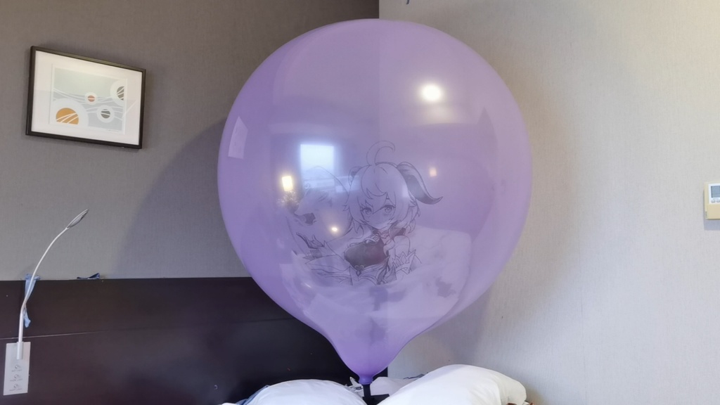 甘雨ちゃん風船割り動画 Ganyu balloon popping video
